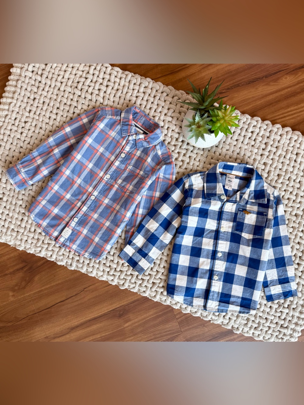 Carter’s | Boy’s 18M Button Down Collared Shirt Bundle (2 Shirts) | 18 Months